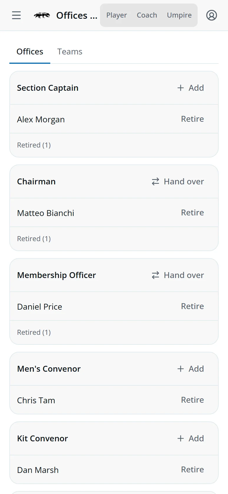 Offices and teams on a phone